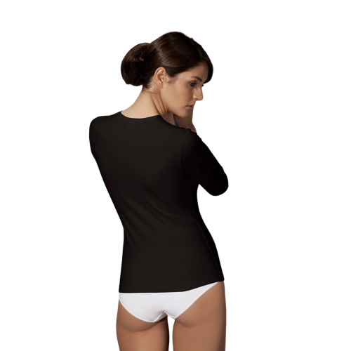 Женская классическая облегающая футболка с длинным рукавом Doreanse Modal Basic фото 4