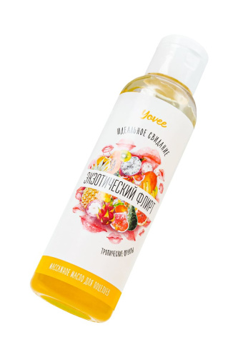 Съедобное массажное масло Yovee «Экзотический флирт» с ароматом тропических фруктов - 125 мл. фото 3