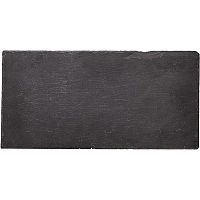 Черное блюдо для подачи из натурального сланца (40х20 см)