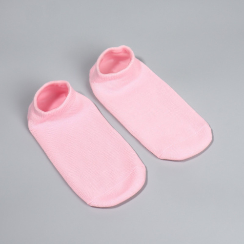 Нежно-розовые увлажняющие SPA-носочки с гелевыми вставками фото 7