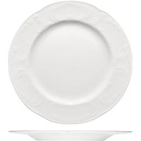 Тарелка «Моцарт» мелкая;фарфор;D=25,H=2см;белый