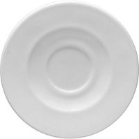 Блюдце «Перформа»;стекло;D=120,H=13мм;белый