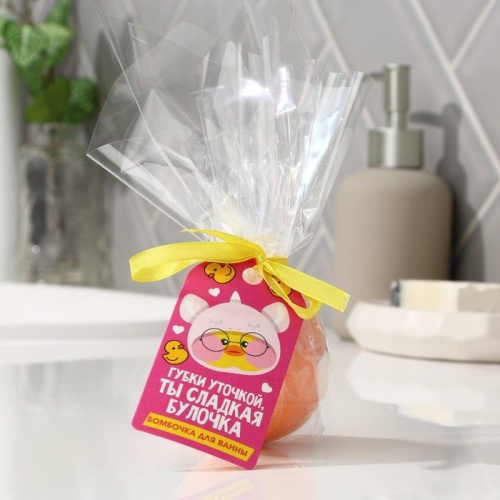 Бомбочка для ванны «Сладкая булочка» с ароматом персика - 130 гр. фото 2