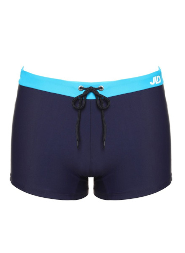 Классические мужские плавки-боксеры с контрастным поясом фото 6