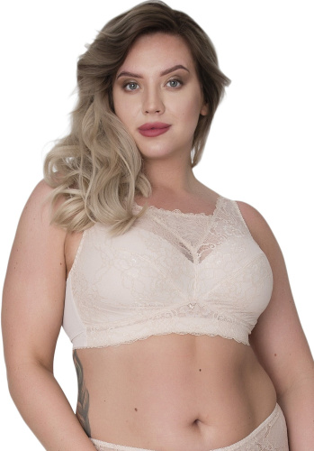 Кружевной бюстгальтер-топ с мягкими чашками фото 8