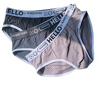 Набор из 3 мужских трусов-брифов в полоску