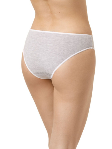 Серые хлопковые трусики-слипы фото 2