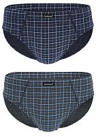 Комплект из 2 клетчатых трусов-слипов