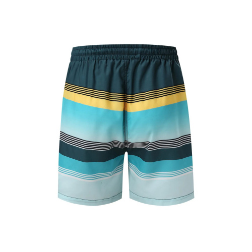 Сине-голубые пляжные шорты в полоску фото 4