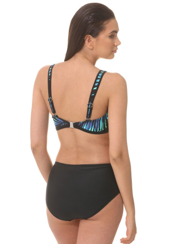 Раздельный купальник: принтованный лиф и высокие плавки фото 8