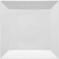 Тарелка «Классик» квадратная;фарфор;,H=2,L=27,B=27см;белый