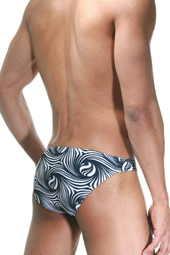 Черно-белые мужские трусы-слипы фото 2