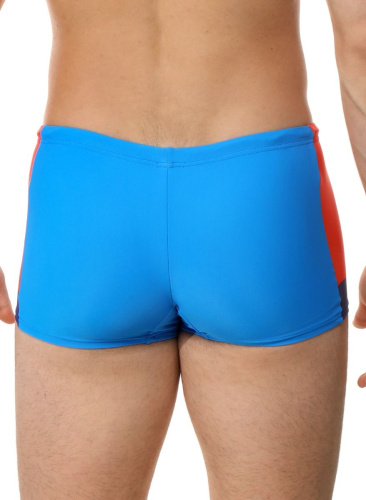 Мужские плавки-боксеры с контрастной брендированной вставкой фото 3