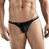 Черные перфорированные трусы-слипы Clever Esencial Brief Slip