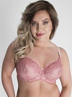 Бюстгальтер на косточках с мягкими гипюровыми чашками