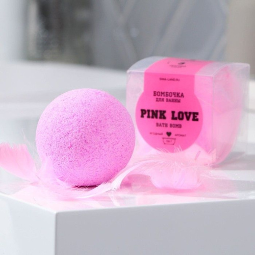 Бомбочка для ванны PINK LOVE с ягодным ароматом - 130 гр. фото 8