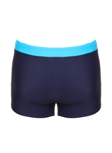 Классические мужские плавки-боксеры с контрастным поясом фото 7