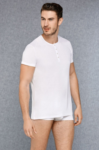 Классическая мужская футболка с горловиной на пуговках Doreanse Premium фото 3
