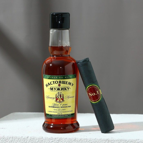 Подарочный набор «Настоящему мужику»: гель для душа и мыло в форме сигары фото 2