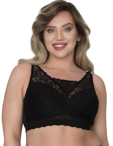 Кружевной бюстгальтер-топ с мягкими чашками фото 2