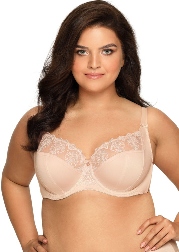 Бюстгальтер на косточках с нежными кружевными элементами фото 3