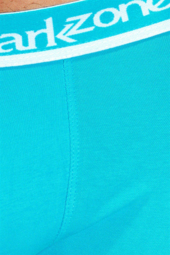 Голубые трусы-боксеры с цветными вставками по бокам фото 3