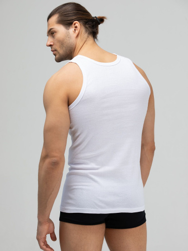 Уютная мужская майка в мелкий рубчик фото 3