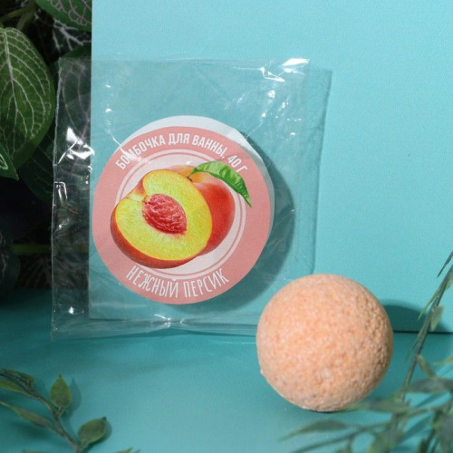Бомбочка для ванны с ароматом персика - 40 гр. фото 2