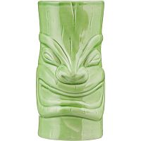 Стакан для коктейлей «Тики»;керамика;350мл;D=79,H=148мм;зелен.