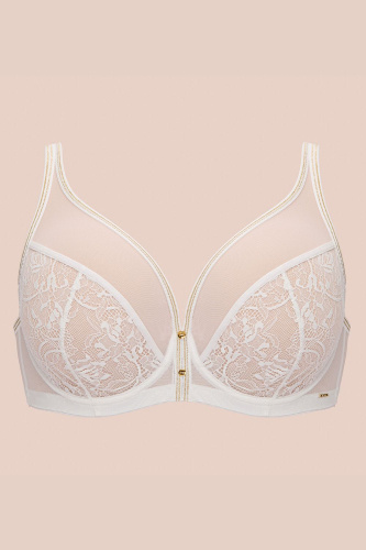 Белый бюстгальтер-бралетт Chiara Gold фото 6