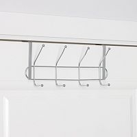 Вешалка на дверь с 4 двойными крючками «Блеск» (31х15х11 см)