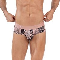 Розовые трусы-брифы с растительным принтом Pacif Classic Brief