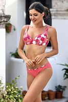 Раздельный принтованный купальник с мягкой чашкой