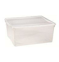 Прозрачный контейнер для продуктов с крышкой (объем 18 л.)