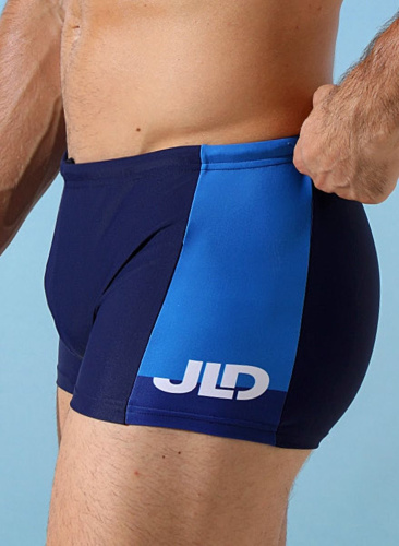 Мужские плавки-боксеры с контрастной брендированной вставкой фото 7