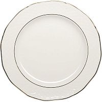 Тарелка «Афродита» мелкая;фарфор;D=26,H=2см;белый,золотой