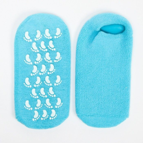 Голубые SPA-носочки на основе натуральных масел «Питание и увлажнение» фото 3