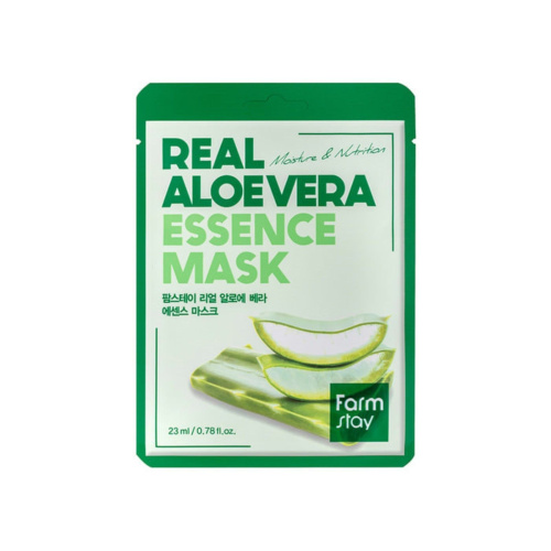 Тканевая маска для лица с экстрактом алоэ Real Aloe Vera Essence Mask фото 3