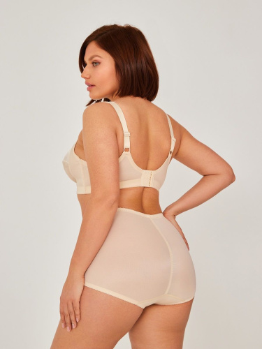 Высокие утягивающие трусики с атласной вставкой фото 3