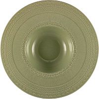 Тарелка для пасты «Скалистос»;керамика;300мл;D=27,H=4см;зелен.