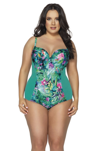 Совместный купальник с растительным принтом по центру Paradise фото 2
