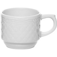 Чашка кофейная «Афродита»;фарфор;100мл;D=6,H=5,L=8см;белый