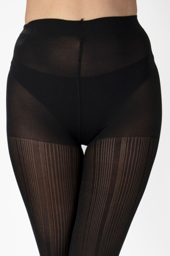 Женственные колготки в полоску разной ширины фото 4