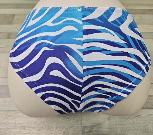 Плавки-бразилиана с полосками зебры фото 5