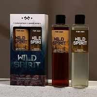 Подарочный набор Wild Spirit: гель для душа и шампунь для волос с древесным ароматом