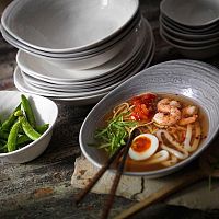 Салатник «Скейп грей»;фарфор;110мл;,H=52,L=130,B=95мм;серый