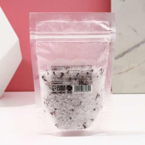 Cоль для ванны Bath Salt с ароматом розы - 150 гр. фото 4