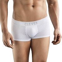 Белые перфорированные трусы-хипсы Clever Ambar Trunks
