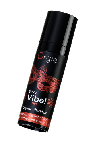 Разогревающий гель для массажа ORGIE Sexy Vibe Hot с эффектом вибрации - 15 мл. фото 4