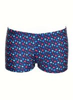 Синие плавки-боксеры с цветными звездочками
